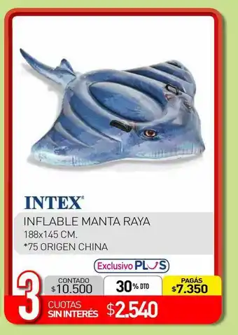 La Anonima Intex inflable manta raya oferta