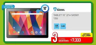La Anonima Kassel tablet 10 oferta