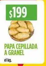 Supermercados Vea Papa cepillada a granel el kg oferta