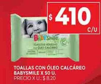 Supermercados DIA Toallas con óleo calcáreo babysmile oferta