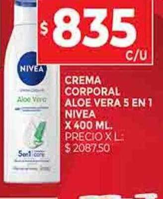 Supermercados DIA Crema corporal aloe vera 5 en 1 nivea oferta