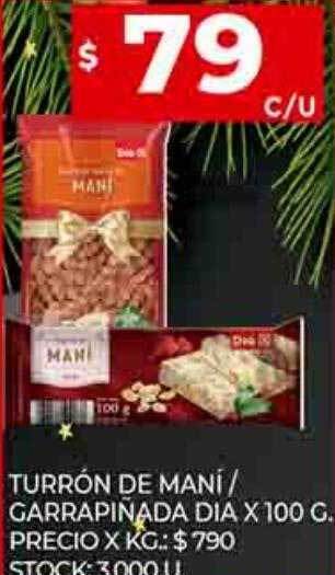 Supermercados DIA Turrón de maní - garrapinada dia oferta