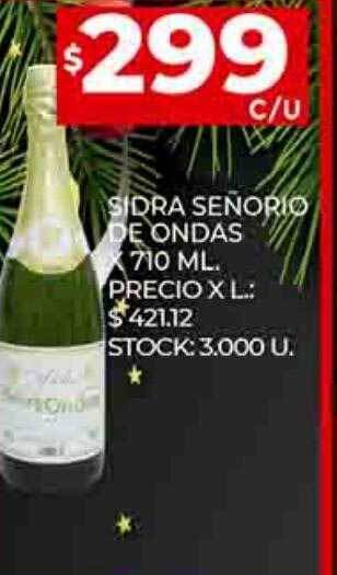 Supermercados DIA Sidra señorio de ondas oferta