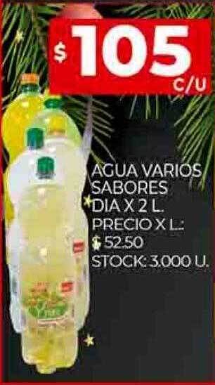 Supermercados DIA Agua varios sabores dia oferta