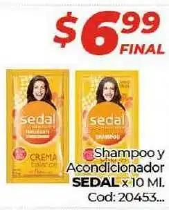 Diarco Sedal Shampoo y Acondicionador x 10ml oferta