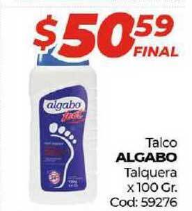 Diarco Algabo Talco Talquera x 100gr oferta