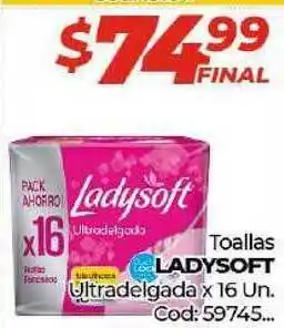 Diarco Ladysoft Toallas Ultradelgada x 16 Un oferta