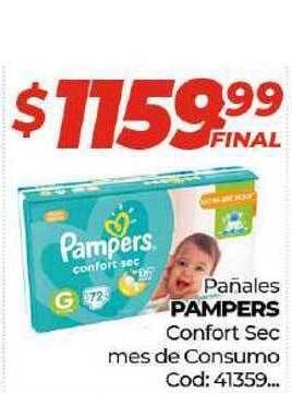 Diarco Pampers Pañales Confort Sec mes de Consumo oferta