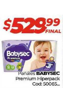 Diarco Babysec Pañales Premium Hiperpack oferta
