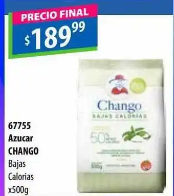 Azucar chango bajas calorias