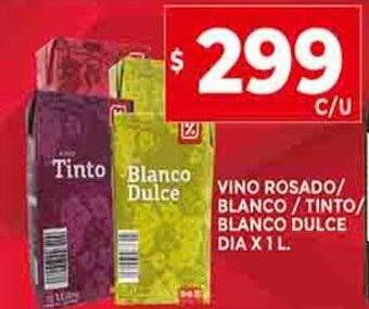 Supermercados DIA Vino rosado blanco tinto blanco dulce dia oferta