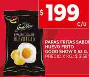 Supermercados DIA Papas fritas sabor huevo frito good show oferta