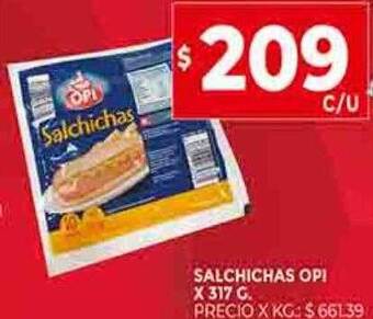 Supermercados DIA Salchichas opi oferta