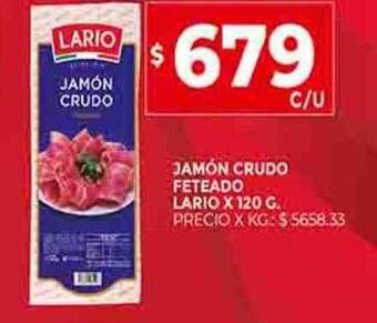 Supermercados DIA Jamón crudo feteado lario oferta