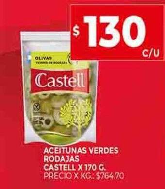 Supermercados DIA Aceitunas verdes rodajas castell oferta