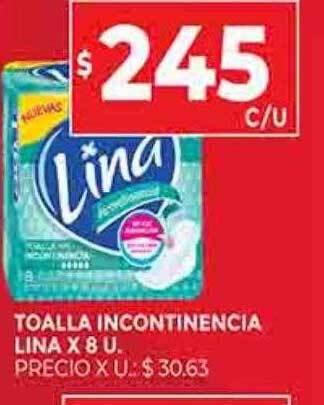 Supermercados DIA Toalla incontinencia lina oferta