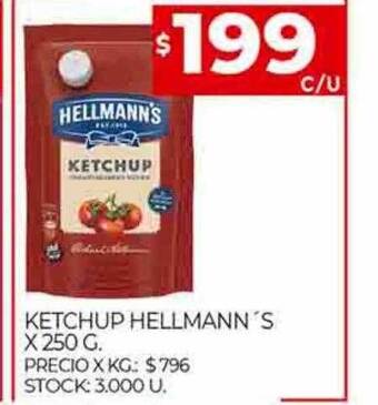 Supermercados DIA Ketchup hellmann's oferta
