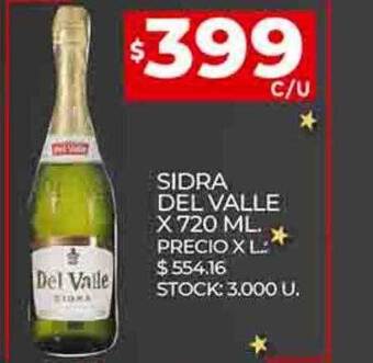 Supermercados DIA Sidra del valle oferta