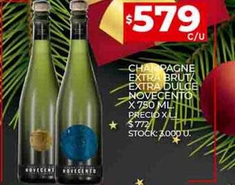 Supermercados DIA Champagne extra brut extra dulce novecento oferta