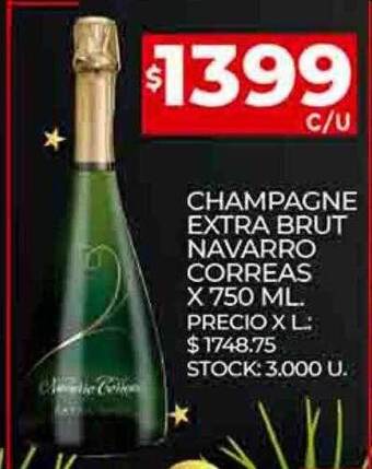 Supermercados DIA Champagne extra brut navarro correas oferta