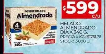 Supermercados DIA Helado almendrado dia oferta