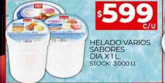 Supermercados DIA Helado varios sabores dia oferta