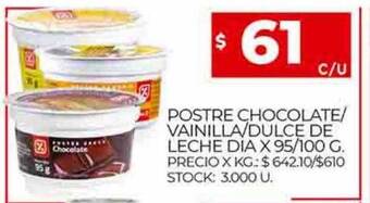 Supermercados DIA Postre chocolate vainilla dulce de leche dia oferta