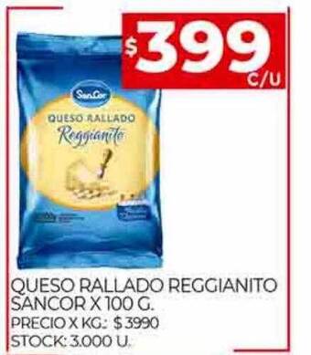 Supermercados DIA Queso rallado reggianito sancor oferta