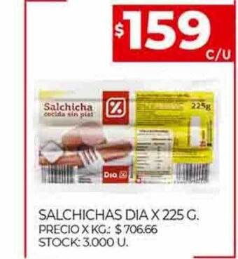 Supermercados DIA Salchichas dia oferta