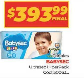Diarco Babysec Pañales Ultrasec Hiperpack oferta
