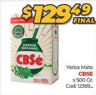 Diarco CBSE Yerba Mate x 500gr oferta