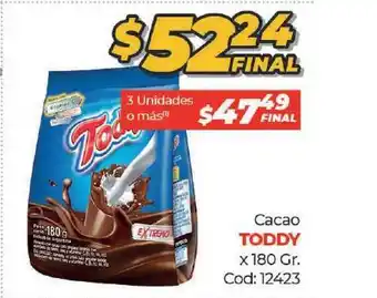 Diarco Toddy Cacao x 180gr oferta