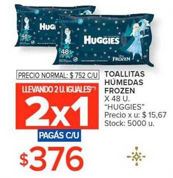 Carrefour Toallitas húmedas frozen oferta