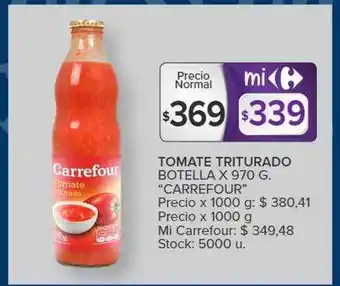 Carrefour Tomate triturado botlela oferta