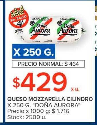 Carrefour Queso mozzarella cilindro oferta