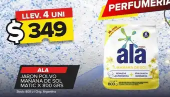 Carrefour Maxi Jabón en polvo ala mañana de sol matic 800g oferta