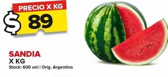 Carrefour Maxi Sandía x kg oferta
