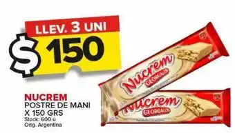 Carrefour Maxi Postre de maní nucrem x 150g oferta
