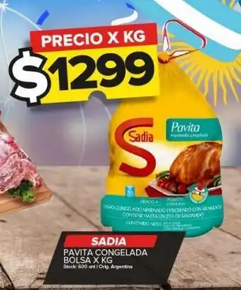 Carrefour Maxi Pavita sadia congelada x kg oferta