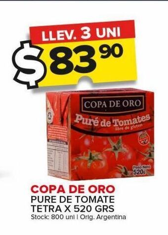 Carrefour Maxi Puré de tomate copa de oro 520g oferta