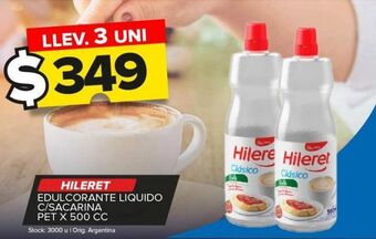 Carrefour Maxi Edulcorante hileret liquido c/sacarina 500cc oferta