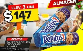 Carrefour Maxi Galletas pepitos c/chips chocolate x 119g oferta