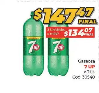 Diarco 7 Up Gaseosa x 3 Lt oferta