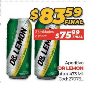 Diarco Dr Lemon Aperitivo Lata x 473ml oferta
