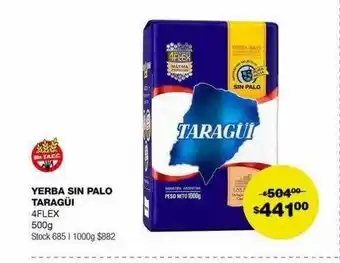 Atomo Conviene Yerba sin palo taragüi 4flex oferta