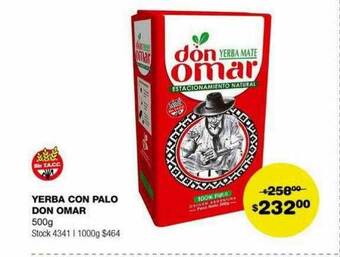 Atomo Conviene Yerba con palo don omar oferta