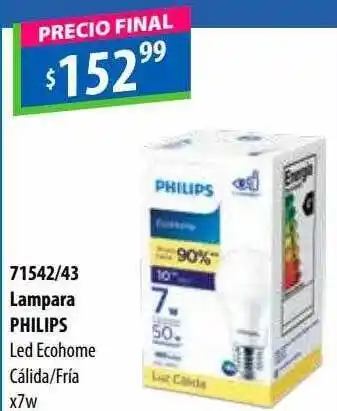 Micropack Lampara philips led ecohome cálida-fria oferta