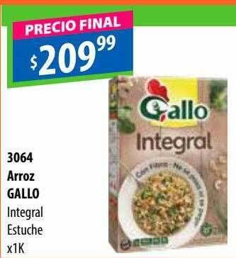 Micropack Arroz gallo integral estuche oferta
