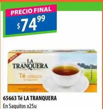 Té la tranquera en saquitos x25