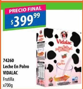 Micropack Leche en polvo vidalac frutilla oferta
